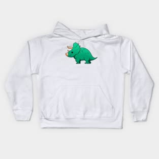 cartoon triceratops Kids Hoodie